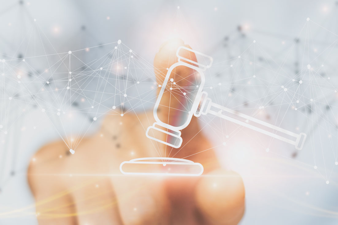 Futuristic gavel image