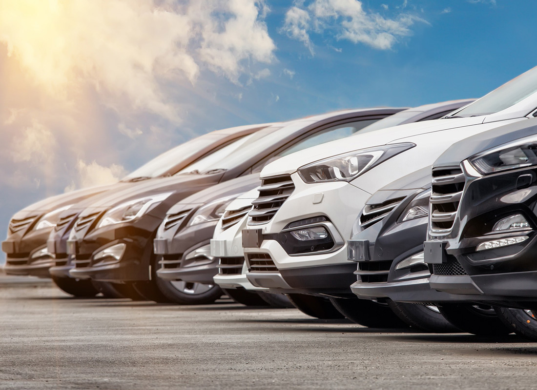 Photo of row of cars